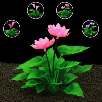 Plantas artificiales de decoración para acuario, hierba de agua subacuática, plantas acuáticas de plástico para decoraciones de acuario y pecera - details 5