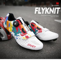 Nuevos zapatos de bicicleta de carretera, zapatillas de ciclismo para hombres, zapatillas de deporte para clítoris de montaña, tacos de ruta, zapatos planos de velocidad para bicicleta de cross, zapatos de Pedal Spd para mujeres - details 2