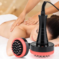 Masajeador eléctrico adelgazante corporal, cepillo meridiano para quemar grasa, drenaje linfático Gua Sha, anticelulitis, terapia de luz roja infrarroja - details 3
