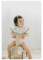 Babero de gasa de algodón de bambú para bebés y niños, Baberos para comer, espesamiento impermeable giratorio multicapa - details 9