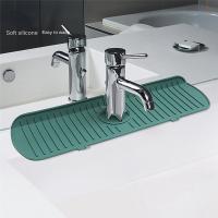 Almohadilla de silicona para grifo de cocina, almohadilla de recolección de agua para grifo, almohadilla para salpicaduras de fregadero grande, estera de protección para encimera, 2 uds. - details 4