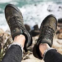 Zapatos de Senderismo para Hombres HikeUp Zapatillas Tácticas de Cuero de Ante - details 21