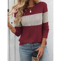 2025 Camiseta de Manga Larga para Mujer, Moda Otoño Invierno, Top de Cuello Redondo, Ropa Popular Coreana para Mujeres - details 9