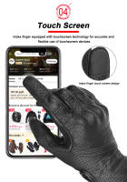 Guantes Retro de cuero para montar en motocicleta, anticaída, transpirables, resistentes al desgaste, de dedo completo, novedad de 2024 - details 6
