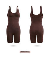 Bodysuit Modelador De Abdomen Y Glúteos Sin Costuras Para Mujeres Fajas Colombianas Slim Catsuit Control Medio Material De Nylon Cómodo Y Transpirable - details 1