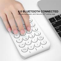 Teclado numérico inalámbrico Bluetooth redondo recargable de 22 teclas, rosa - details 2