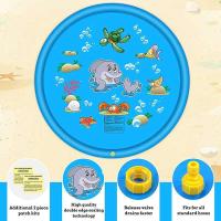 Boquilla de delfín móvil, juego de agua para niños, césped al aire libre, playa, juego de aerosol de verano, tapete con diseño de letras, tapete de juguete - details 6