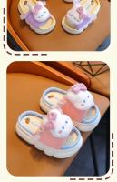 Suelo de cuatro estaciones de suela gruesa antideslizante para el hogar de lino para niños para zapatillas Diseño de princesa - details 14