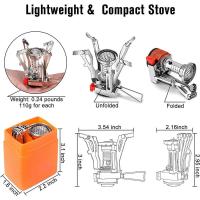 Estufa de Camping Portátil Gas con Enciendo Piezo Soporte Estable para Cooking al Aire Libre - details 1