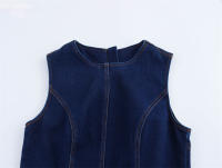 Nuevo Vestido de Mujer OUWU Octubre 2025 Estilo Retro Sin Mangas Top Vestido de Señora Volante con Crema - details 1