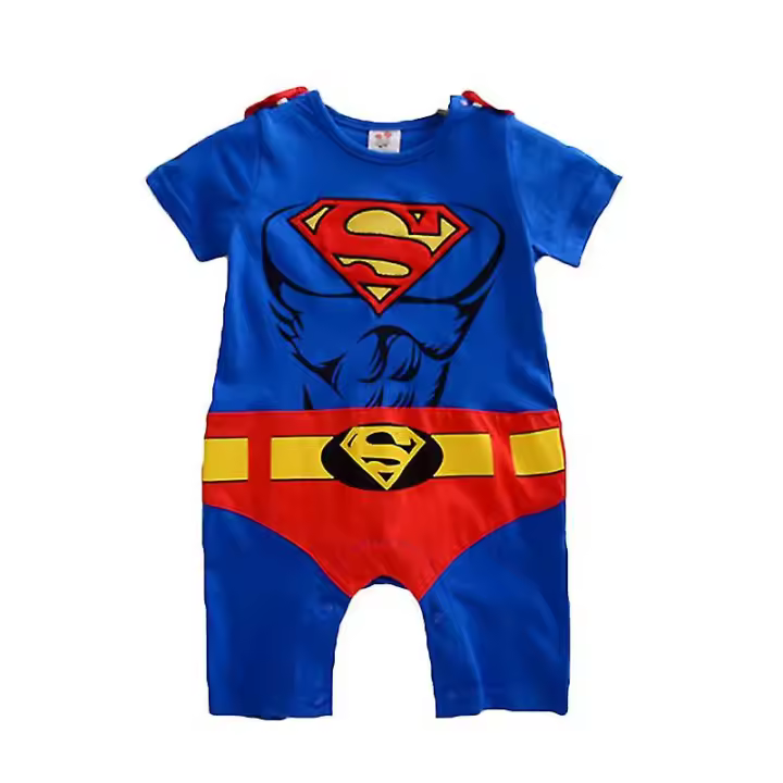 Bebé niño niña Superman mameluco mono Superman disfraz de disfraces - 1