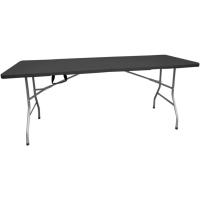Mesa Plegable Rectangular 180x70x74cm Catering |   Mesa de resina con patas de acero plegables para eventos y terrazas |   Unidad (Blanca) - details 30