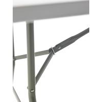 Mesa Plegable Portátil Multifuncional, 180x74x74cm, Imitación a Madera, Marrón - details 13