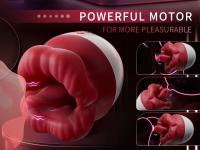 Chupando lengua lamiendo consolador vibrador clítoris pezón punto g estimulador de vagina masturbador anal adultos juguetes sexuales para mujer - details 0