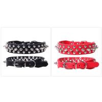 Collar de cuero ajustable para perros Correa de cuello Suministros de cuero PU Estilo Punk - details 2