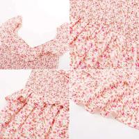 Elegante Vestido Maxi de Chiffon para Mujer GK Cuello en V sin Mangas, Estampado Transpirable, Clásico - details 24