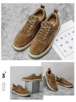 Zapatillas de deporte de cuero para hombre, zapatos informales para caminar al aire libre, fondo suave para las cuatro estaciones - details 21