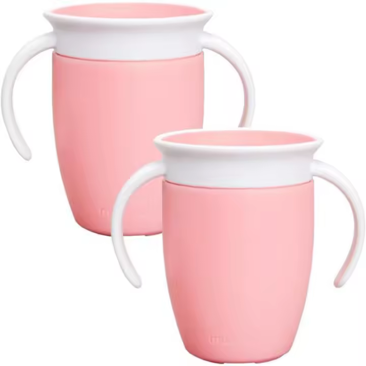 Taza de Bebé Sin Derrames BPA-Libre Facil de Agarre Limpia en Lavavajillas Paquete de 2 7oz - 1