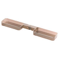 Estante de ducha de esquina montado en la pared, estante organizador para baño, dormitorio y cocina - details 7
