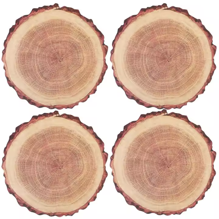 4 Uds. Tapete para mesa de comedor, posavasos para tocón de árbol, tapetes para tazas resistentes al calor, manteles individuales - 1