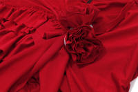 BUNO-Conjunto de 2 piezas con apliques florales para mujer, traje fruncido con detalle de volantes, top sexy y falda a juego - details 11
