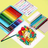 Juego de bocetos de dibujo para estudiantes, lápices de colores al óleo de 50 colores, suministros de arte profesional para artistas - details 5