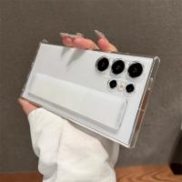 Funda de lujo ultrafina de silicona elástica mate con correa para la muñeca a prueba de golpes para Samsung S25 Edge S24 S23 Ultra Plus PC cubierta transparente dura - details 7