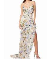 Vestido acanalado sin mangas con cuello en V de nueva moda para mujer - details 4