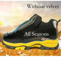 Zapatos de senderismo para niños de alta calidad, zapatos cálidos antideslizantes de lana para exteriores para niños y niñas, botas de nieve impermeables cómodas para invierno - details 6