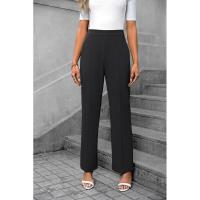 Pantalones elegantes de cintura alta para mujer, comodidad y estilo en primavera y otoño - details 1