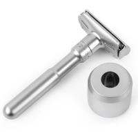 Nueva afeitadora de seguridad ajustable para hombres Afeitadora plegable de doble hoja - details 4