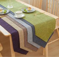 Bonenjoy, 1 pieza, camino de mesa de lino y algodón, Color sólido, decoración para mesa de comedor, banquete, mantel para el hogar, 30x16 0/30x18 0/30x21 0/30x240cm - details 2