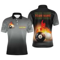 Nuevas camisetas gráficas de billar para hombres, camisa de manga corta con estampado 3D de nombre personalizado informal de verano, camiseta holgada y transpirable - details 3