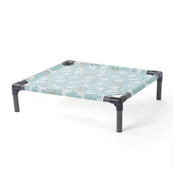 Hamaca desmontable para perro con alfombrilla lavable, cómoda cama elevada a prueba de humedad con fondo antideslizante, rectangular - 1