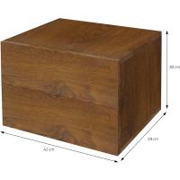 2 Mesillas Noche 42x29x30 cm Beige Roble Somona Armario Colgante 2 Cajones Cómoda Flotante Armario Pared Cajonera Mueble Auxiliar Organizador para Dormitotio Salón o Habitación - details 10