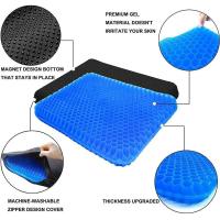 Cojín de gel para asiento de coche y oficina, cojín suave para aliviar la presión, transpirable, doble espesor, para verano - details 5