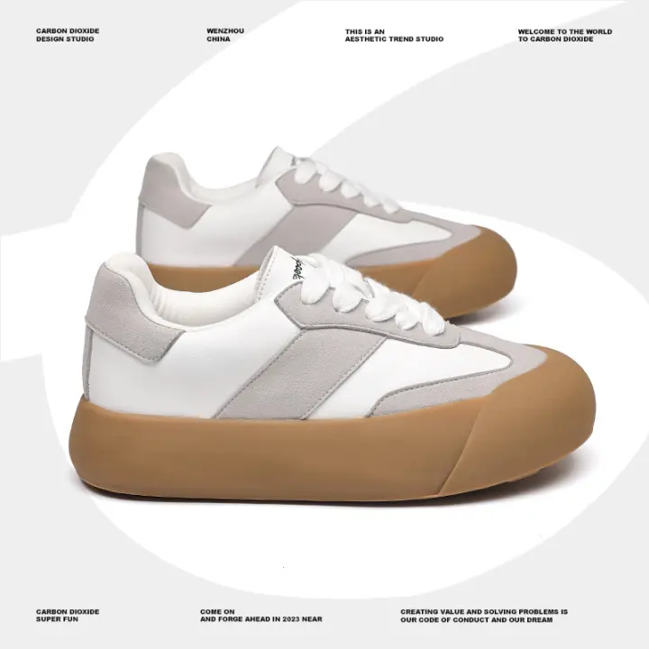 Zapatos informales para deportes pequeños, zapatillas blancas nuevas, plataforma de entrenamiento versátil - 1