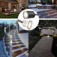 Luces LED empotradas de bajo voltaje, lámpara de suelo para exteriores, luz de paisaje para jardín, camino, escalera, Patio, IP67 a prueba de agua, DC12V - details 10
