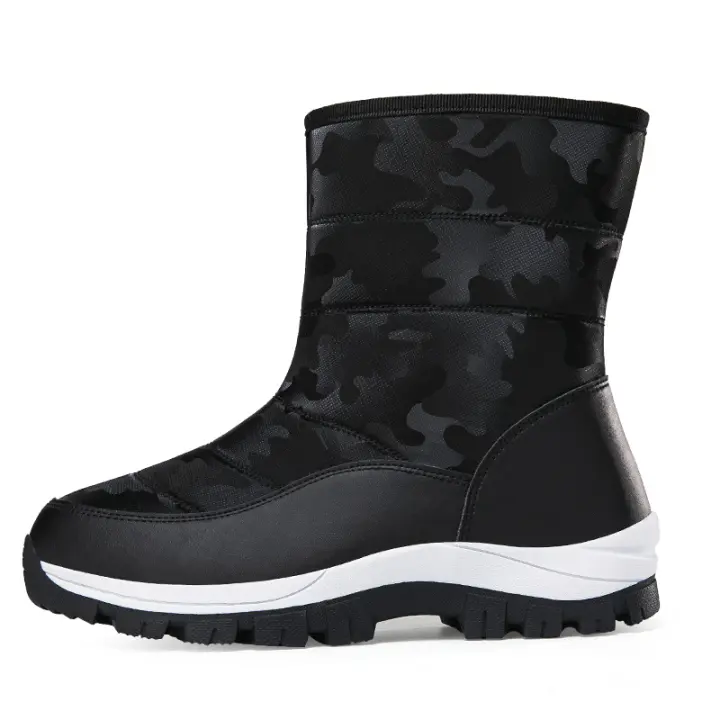 Botas de nieve para mujer Botas de invierno para mujer Botas de nieve con forro de piel para mujer Zapatos para caminar al aire libre - 1