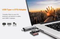 Adaptador de Tarjeta de Memoria USB 3.0 4 en 1 con Acceso Paralelo a 4 Ranuras 5Gbps Escritura Lectura Mslforce Compact Flash Tarjeta SD TF CF MS 5Gbps - details 7