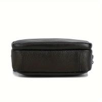 Bolso bandolera de cuero retro, bolso de hombro con correa ancha, bolso cuadrado multicapa de moda para mujer - details 5