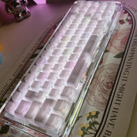Tecla de seda transparente para teclado mecánico Cherry MX, perfil OEM, 130 teclas, incluida la espaciadora - details 6