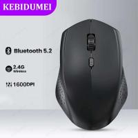 Ratón inalámbrico Bluetooth 5,2 2,4G de modo Dual, silencioso, recargable, para juegos, 1600DPI, para ordenador portátil, Win OS - details 0