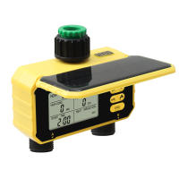 Temporizador de agua Dual inteligente temporizador automático para aspersores de jardín controlador de riego por goteo Digital para granja al aire libre carga Solar - details 6