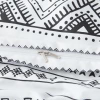 Juego de Funda de Edredón Geométrico de Lujo Suave Hipoalergénico Tamaño Reversible de Queen - details 12