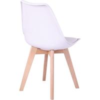 Sillas de ComedorBasic - Pack de 4 Sillas Nórdicas en Blanco, Negro y Gris con Asiento Tapizado y Patas de Madera de Haya Maciza (Negro) - details 13