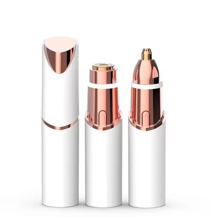 Afeitadora Facial y Recortadora de Cejas 2 en 1 Portátil, Recargable, para Labios - 1