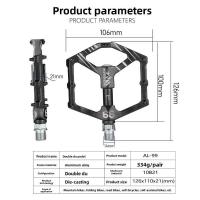 Pedal de Bicicleta de Montaña de Doble Rollo con Rodamiento Sellado de Alta Resistencia - details 2