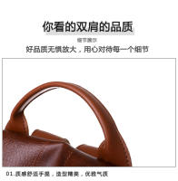 Mochila antirrobo de cuero vintage para mujer, mochila de trabajo de gran capacidad, mochila de hombro informal para mujer - details 27