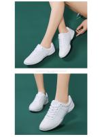 Zapatillas de baile fitness, zapatillas de aeróbic de competición, zapatillas de entrenamiento de animadoras, zapatillas de competición blancas para hombre y mujer. - details 1